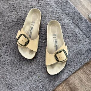Birkenstock Tan Slide Sandals
